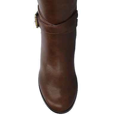 Journee Avalonn Women's Knee-High Dress Boots in Regular, Wide & Extra Wide Calf