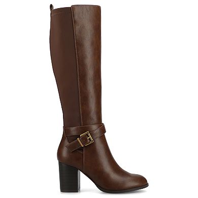 Journee Avalonn Women's Knee-High Dress Boots in Regular, Wide & Extra Wide Calf