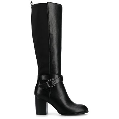 knee length dress boots Style & Co. Addyy Womens Faux Suede Knee-High Boots, Black MC