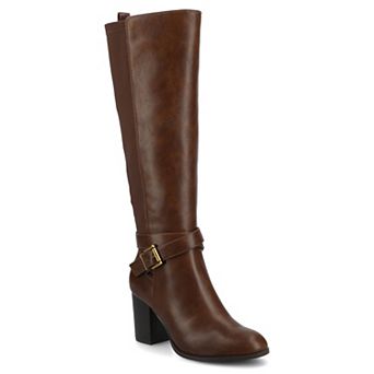 Journee Avalonn Women's Knee-High Dress Boots in Regular, Wide & Extra Wide Calf