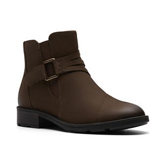 Clarks Adalynn Faye Women's Ankle Boots with Block Heel and Zip Closure