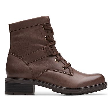 Clarks Hearth Parker Women's Leather Lace-Up Boots