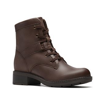 Clarks Hearth Parker Women's Leather Lace-Up Boots