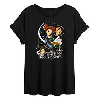 Disney's Hocus Pocus Juniors' Celestial Oversized Tee
