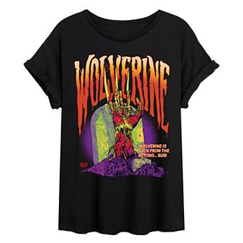 Juniors' Wolverine Zombie Back From The Beyond Oversized Tee