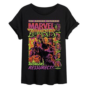 Juniors' Marvel Zombies The Hunger Returns! Avengers Ressurect Oversized Tee