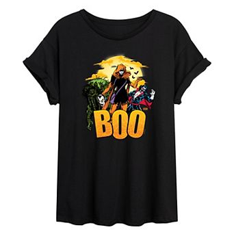 Juniors' Marvel Strange Tales BOO Oversized Tee