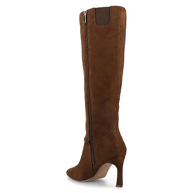Journee Elara Women's Knee-High Dress Boots in Regular & Wide Calf