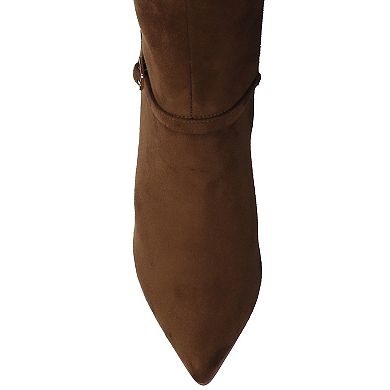 Journee Elara Women's Knee-High Dress Boots in Regular & Wide Calf