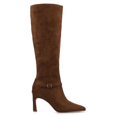 Journee Elara Women's Knee-High Dress Boots in Regular & Wide Calf