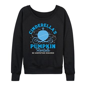 Disney's Cinderella Women's Pumpkin Rentals French Terry Long Sleeve Tee