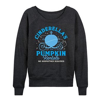 Disney's Cinderella Women's Pumpkin Rentals French Terry Long Sleeve Tee