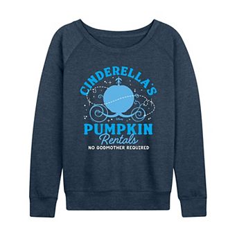 Disney's Cinderella Women's Pumpkin Rentals French Terry Long Sleeve Tee