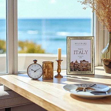 Discover Europe Crosshatch 4" x 6" Beltrami Frame Table Decor