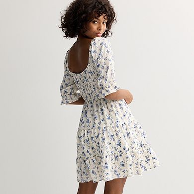 Juniors' Liberty Love 3/4 Sleeve Skater Dress