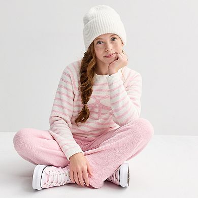 Girls 4-20 Mini Society 2-pc. Teddy Long Sleeve Top & Cozy Bottoms Icon Set