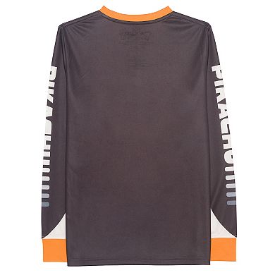 Boys 8-20 Pokémon Pikachu Long Sleeve Moto Jersey Graphic Tee