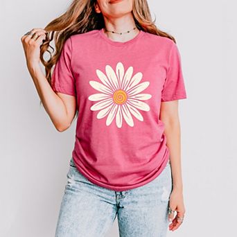 Simply Sage Market White Daisy Short Sleeve Tee