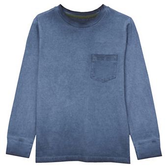 Boys 2-20 Lands' End Long Sleeve Washed Pocket Shirt