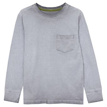 Boys 2-20 Lands' End Long Sleeve Washed Pocket Shirt