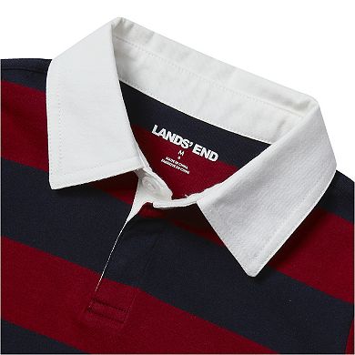 Boys 8-20 Lands' End Long Sleeve Collared Rugby Shirt