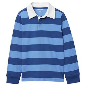 Boys 8-20 Lands' End Long Sleeve Collared Rugby Shirt
