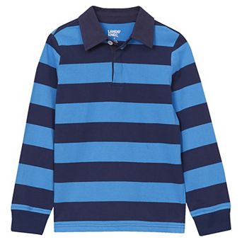 Boys 8-20 Lands' End Long Sleeve Collared Rugby Shirt