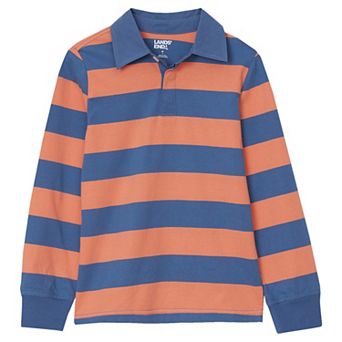 Boys 8-20 Lands' End Long Sleeve Collared Rugby Shirt