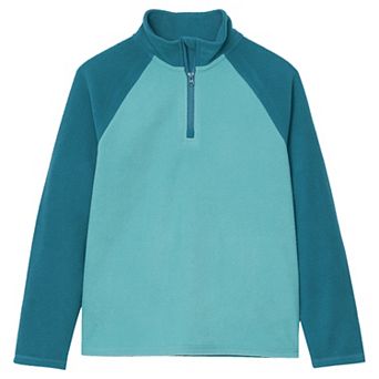 Boys 8-20 Lands' End Fleece Quarter Zip Sweater