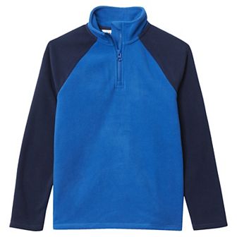 Boys 8-20 Lands' End Fleece Quarter Zip Sweater