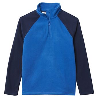 Boys 8-20 Lands' End Fleece Quarter Zip Sweater