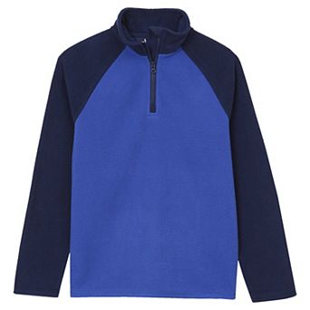Boys 8-20 Lands' End Fleece Quarter Zip Sweater