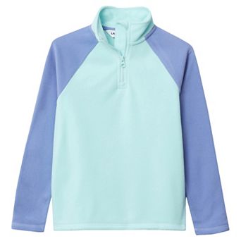 Boys 8-20 Lands' End Fleece Quarter Zip Sweater
