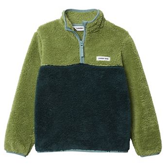 Boys 8-20 Lands' End Heritage Fleece Quarter Zip Pullover Sweater