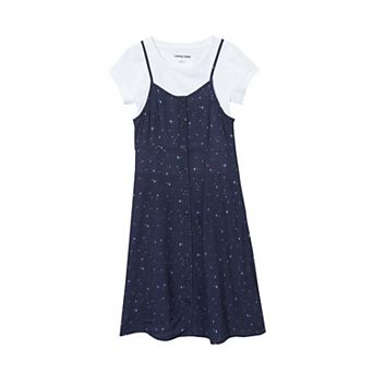 Girls Lands' End Short Sleeve Tee & Slip Dress Set
