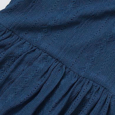 Girls Lands' End Lace Short Sleeve Dress Size