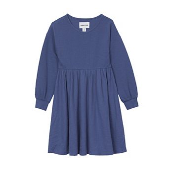 Girls 2-16 Lands' End Long Sleeve Ribbed Dress