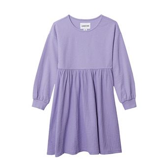 Girls 2-16 Lands' End Long Sleeve Ribbed Dress