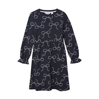 Girls 2-16 Lands' End Long Sleeve French Terry Knit Dress