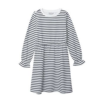 Girls 2-16 Lands' End Long Sleeve French Terry Knit Dress