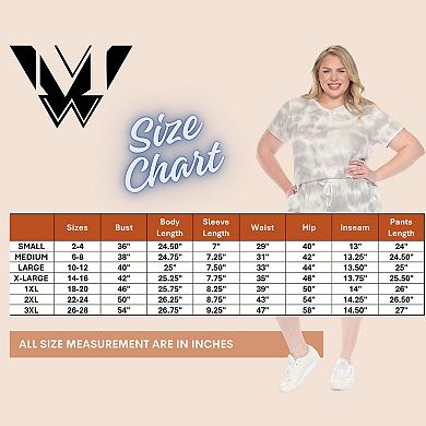 Plus Size Soft Capri Pajama Lounge Set