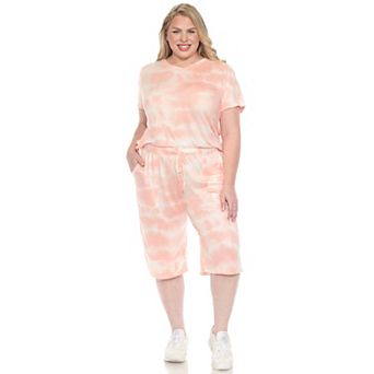 Plus Size Soft Capri Pajama Lounge Set