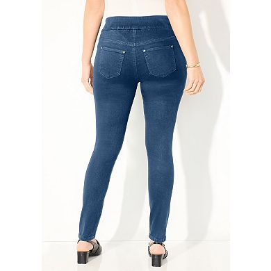 Catherines Women's Plus Size Petite Synergy Slimming Jegging