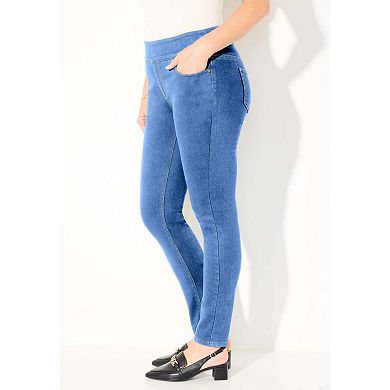 Catherines Women's Plus Size Petite Synergy Slimming Jegging