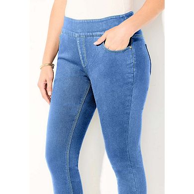 Catherines Women's Plus Size Petite Synergy Slimming Jegging