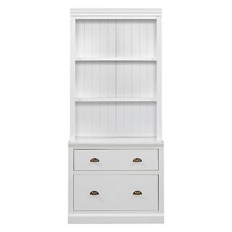Merax 83.4"Tall Bookshelf with LED Lighting, Modern Bookcase with 2 Drawer and 3 Open Shelves