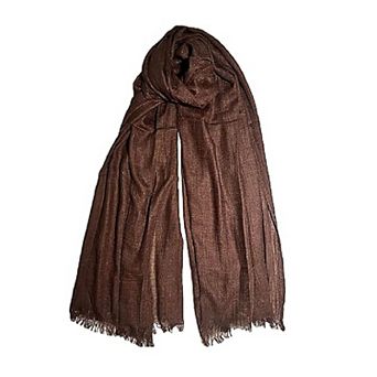 Women's Lightweight Linen-Like Sheer Scarves