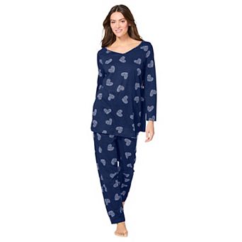 Avenue Women's Plus Size Three-Quarter Sleeve Pajama Set