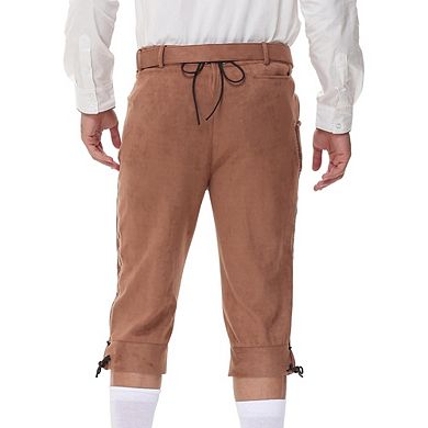 Men's Lederhosen Pants Costume Authentic Leather Trousers Carnival Themed Party Halloween Wedding