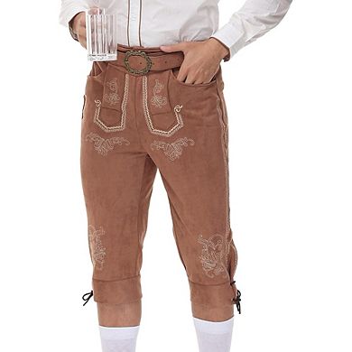 Men's Lederhosen Pants Costume Authentic Leather Trousers Carnival Themed Party Halloween Wedding